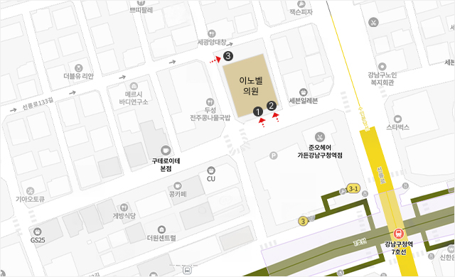 이노벨 주차장 안내 이미지