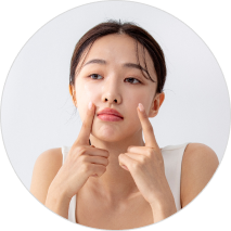 비대칭 얼굴이 고민인 여자