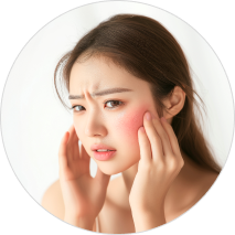 얼굴에 살이 적은 이미지