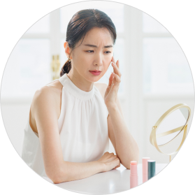 메이크업이 잘 받지않는 피부 이미지